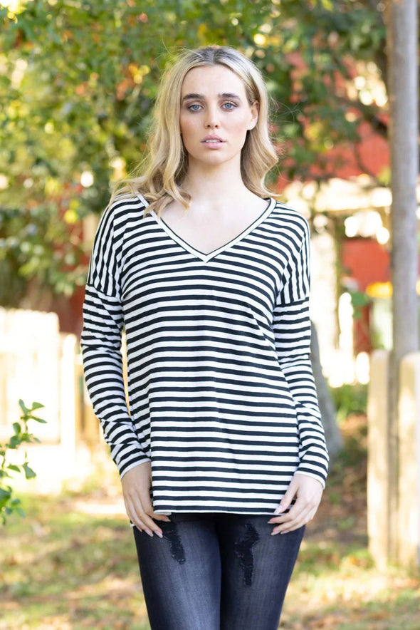 Hadid stripe top