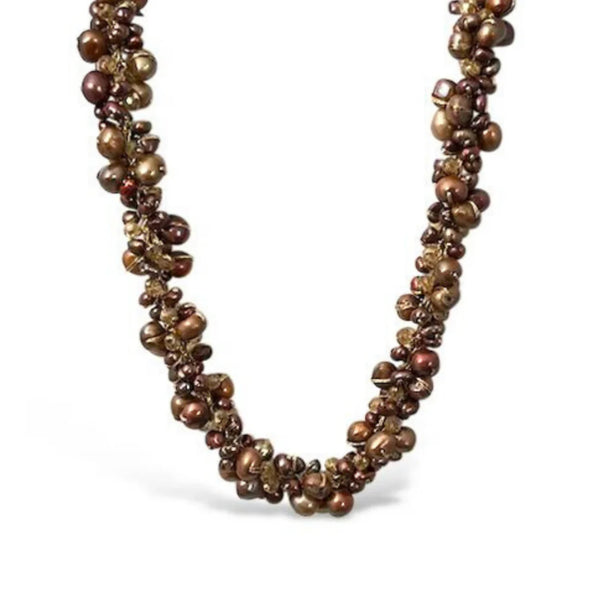 Areeya Bronze Pearl Necklace