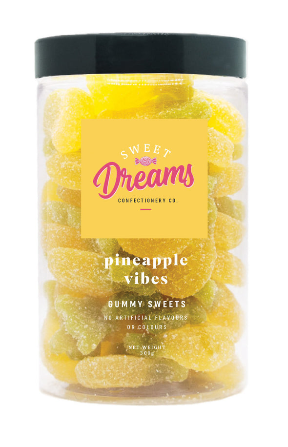 Pineapple Vibes Gummy sweets jar