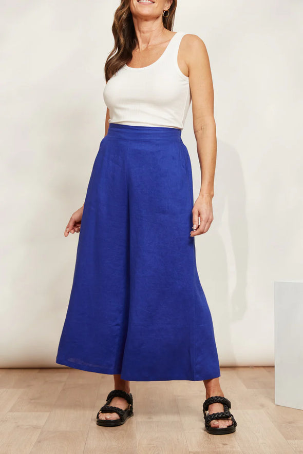 Halcyon Crop Pant-Cobalt