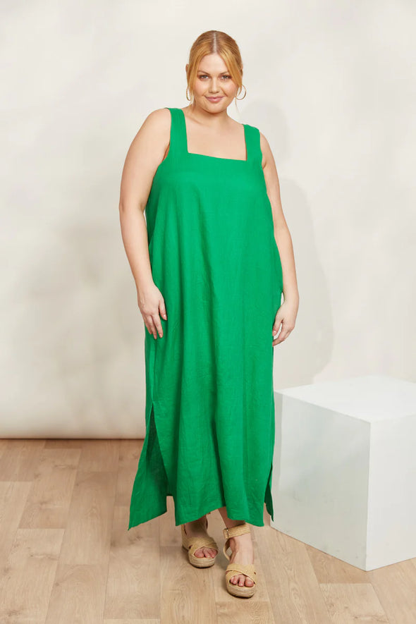 Halcyon Tank Dress-Emerald