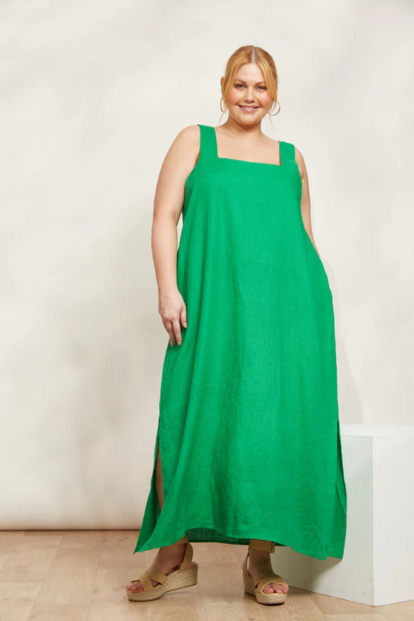 Halcyon Tank Dress-Emerald