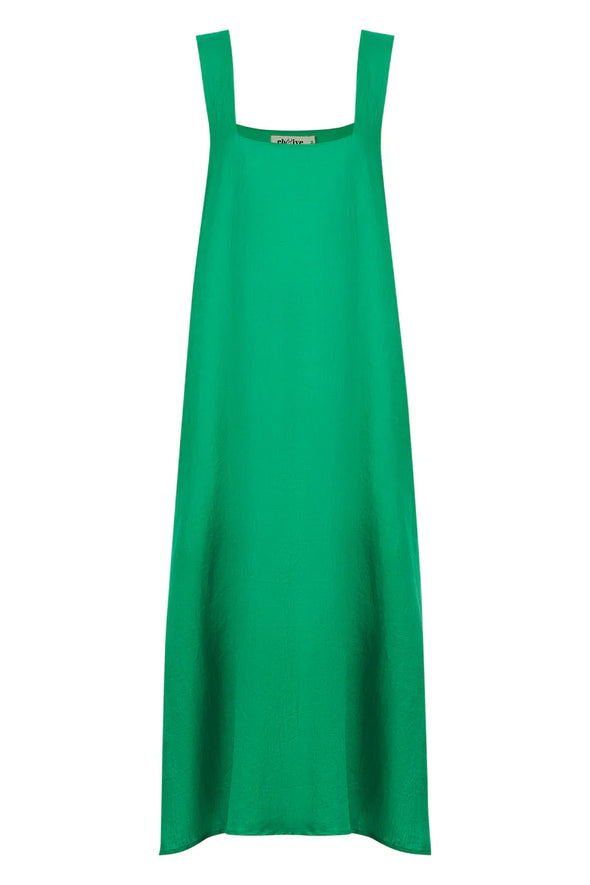 Halcyon Tank Dress-Emerald