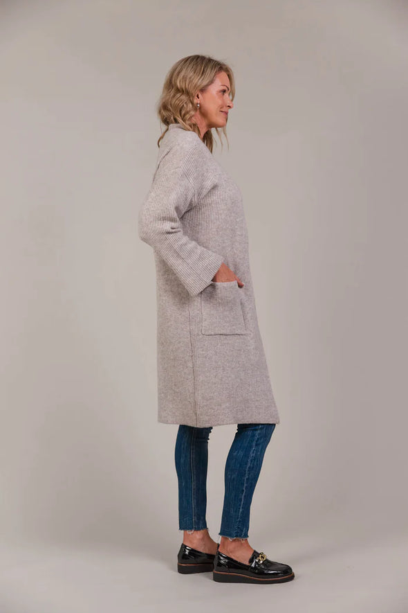 Merano Oversize Cardigan - Flax-One Size