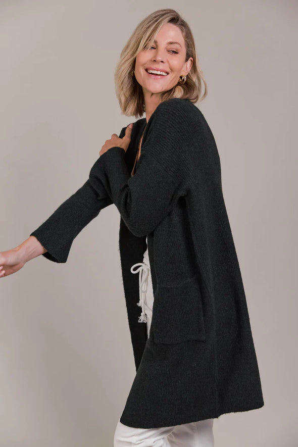 Merano Oversize Cardigan One Size - Charcoal