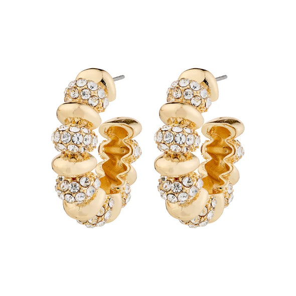 Delphine Earrings - Gold Plated - Crystal