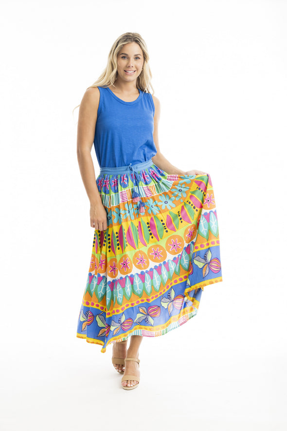 San  Miguel print skirt