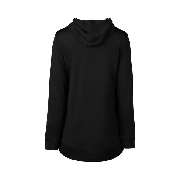 Merino Zip Hood Jacket-Black