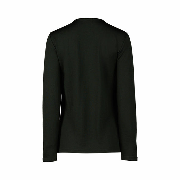 Merino Crew Neck Top-Forest