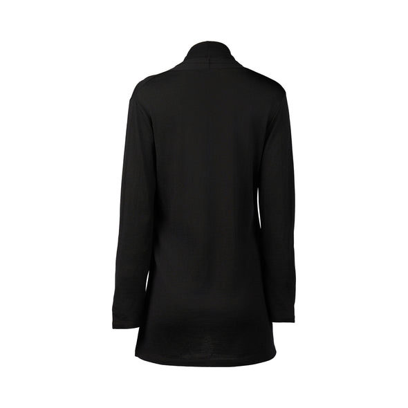 Merino Relaxed Cardi-Black