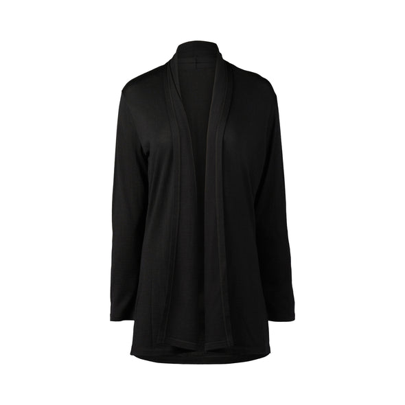 Merino Relaxed Cardi-Black