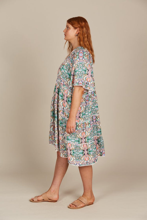 Esme  Dress-Lotus Print