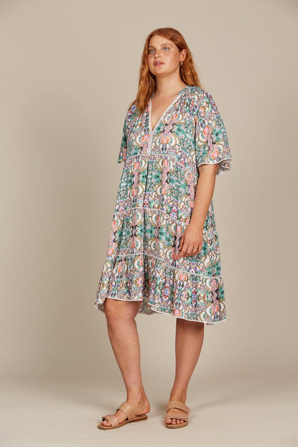 Esme  Dress-Lotus Print