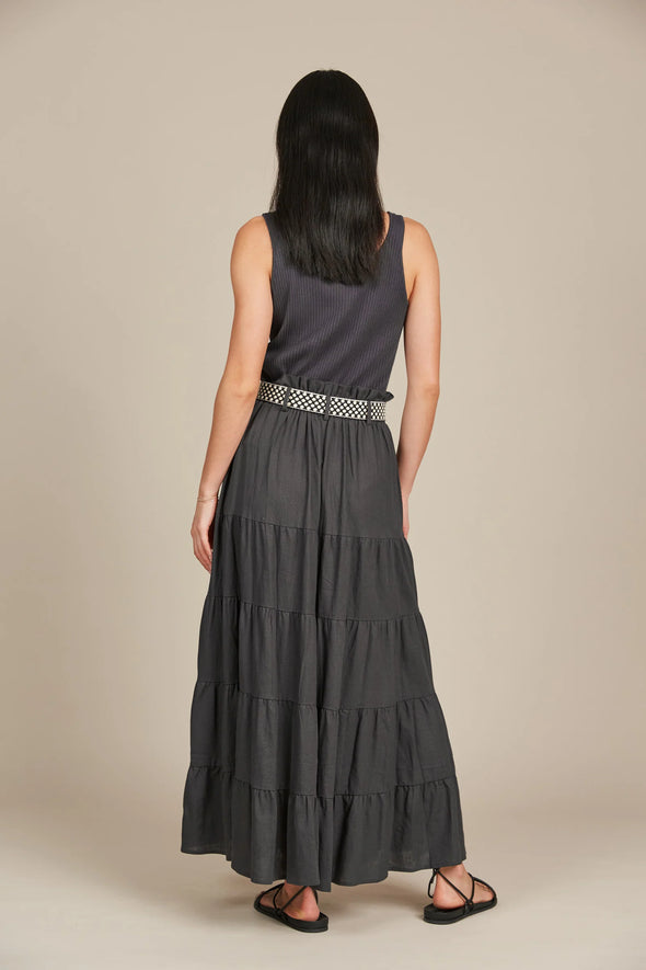 Amelie Maxi Skirt-Graphite