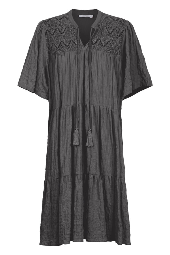 Fleur Dress-Graphite