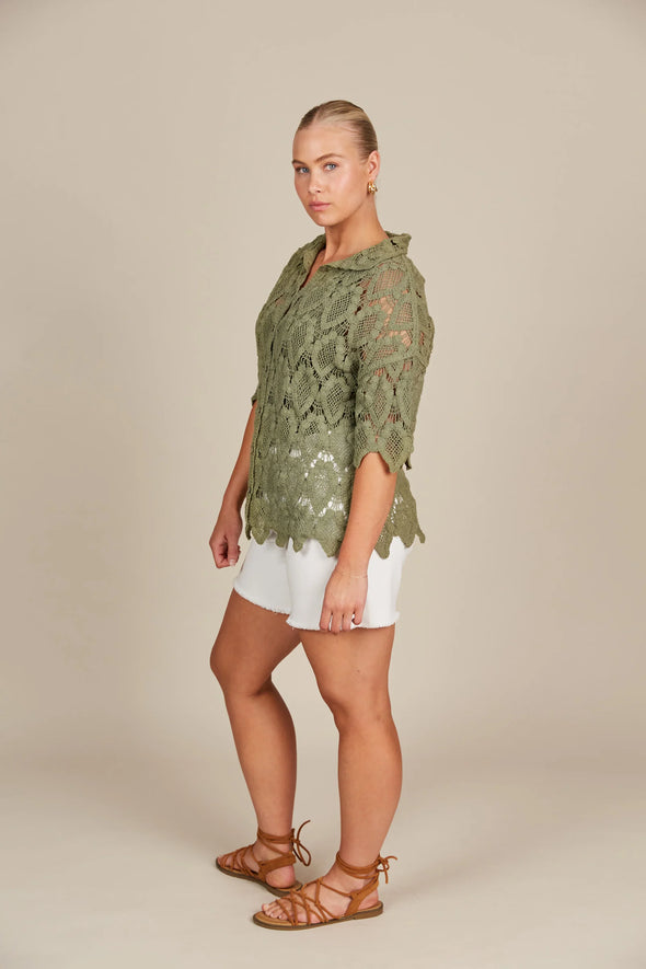 Giselle Shirt-Olive