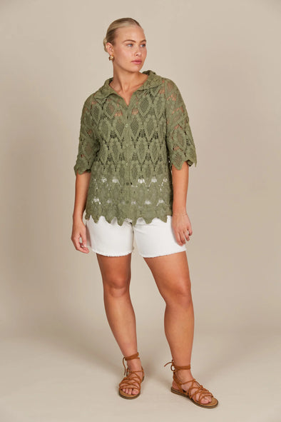 Giselle Shirt-Olive