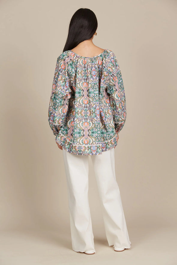 Remi Blouse-Lotus Print