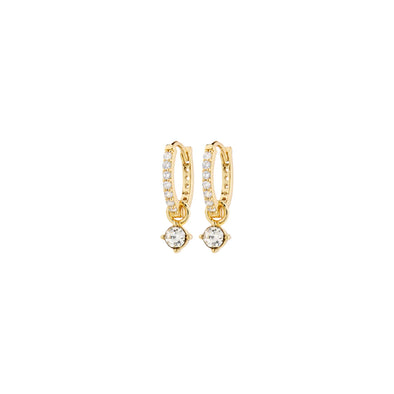 Joa Crystal Earring-Gold