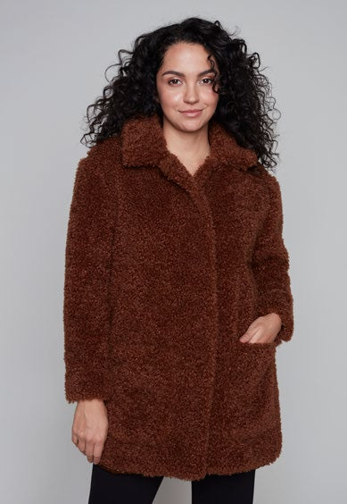 Teddy Coat-Camel