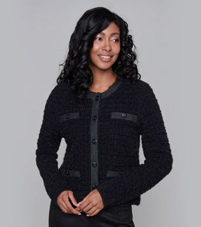 Sweater Cardi-Black