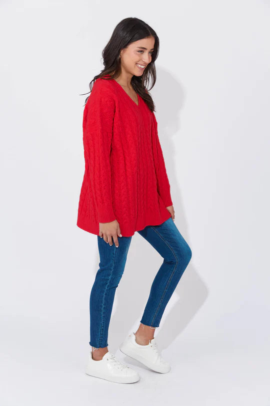 Cadiz Jumper One Size - Chilli