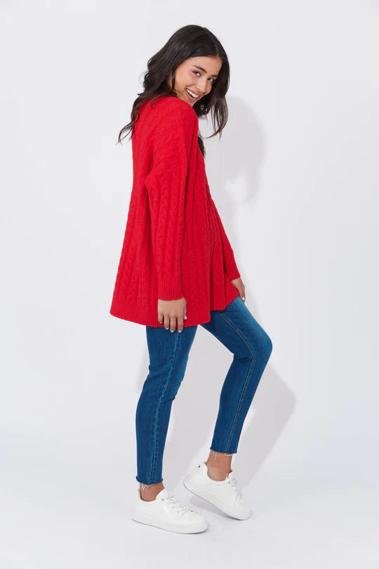 Cadiz Jumper One Size - Chilli