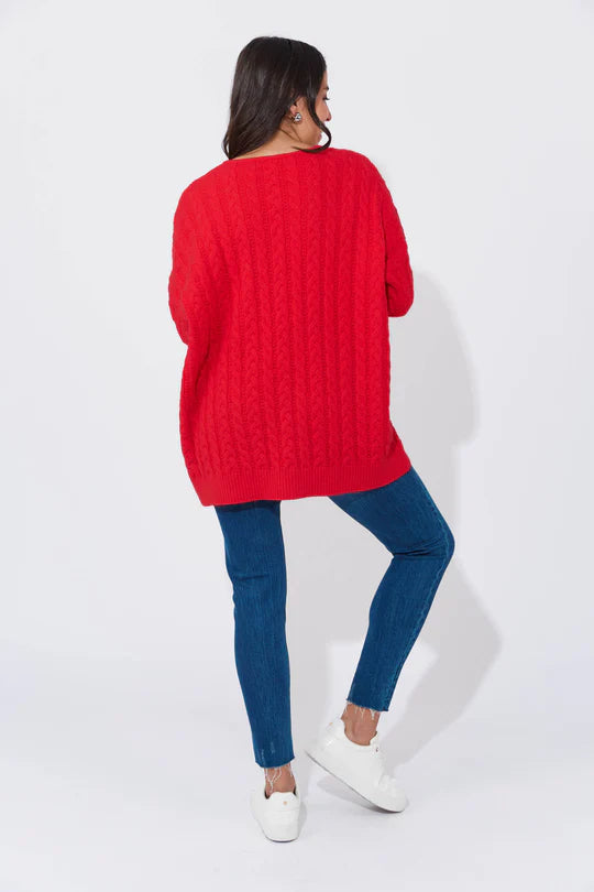 Cadiz Jumper One Size - Chilli