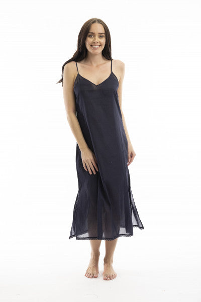 Long cotton slip