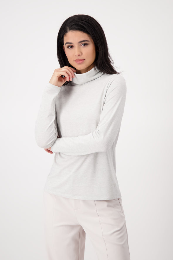 soft polo lurex top