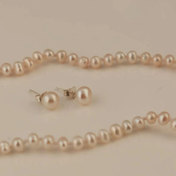 Silver Perle 6mm Pearl Stud