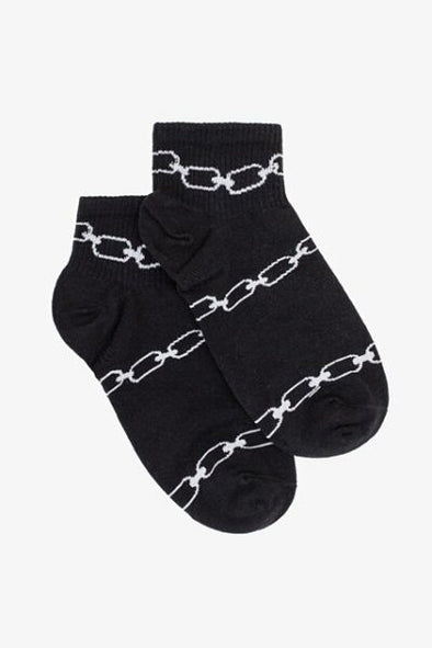 Black chain socks