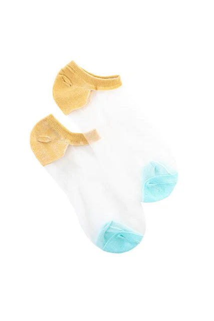 Ankle Sheer Socks - Mustard