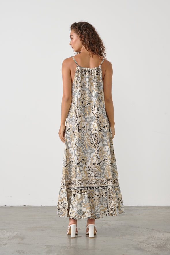 Boho Maxi-GreyPrint