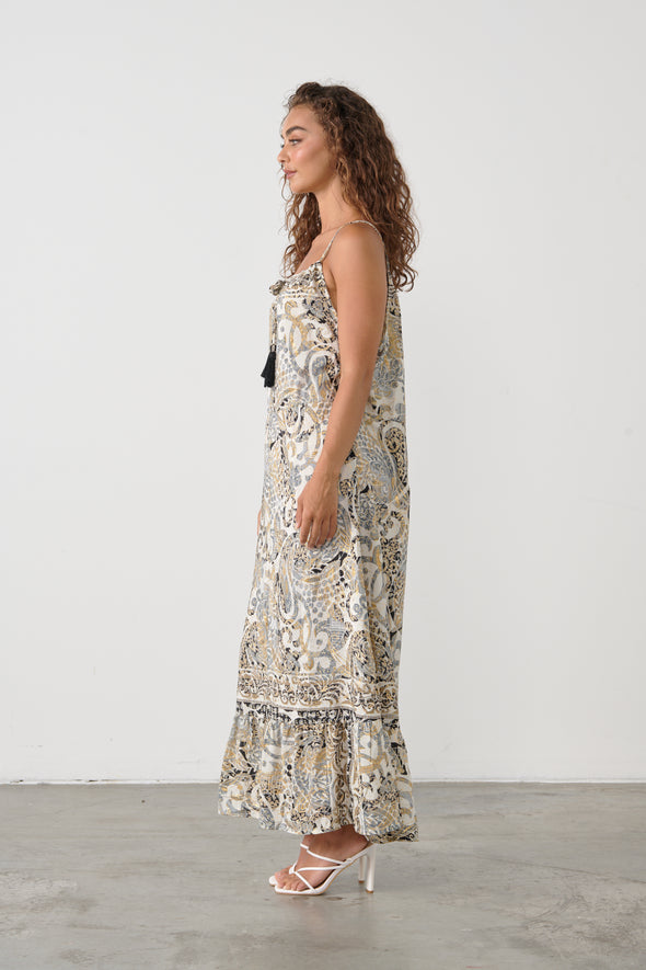 Boho Maxi-GreyPrint