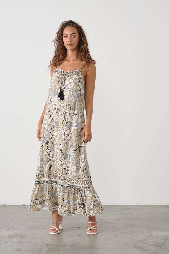 Boho Maxi-GreyPrint