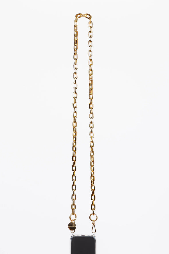 Harper Steel Phone Chain - Gold