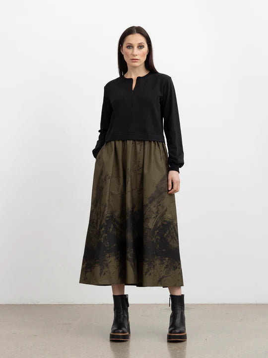 Conscious Dress Olive Print