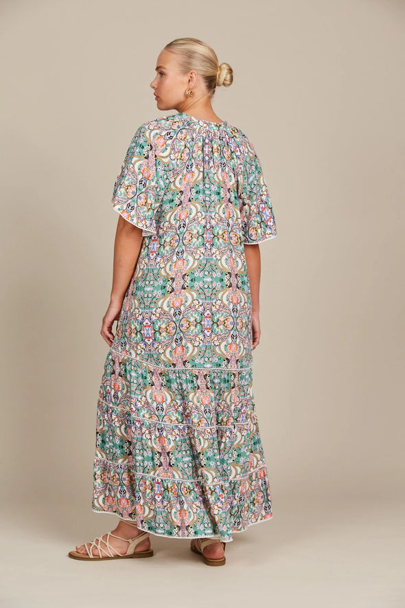 Esme Maxi Dress - Lotus Print