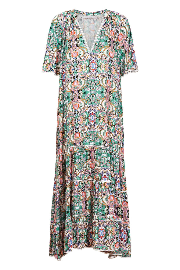 Esme Maxi Dress - Lotus Print