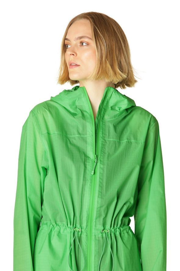 Woven Parka - Bright Green