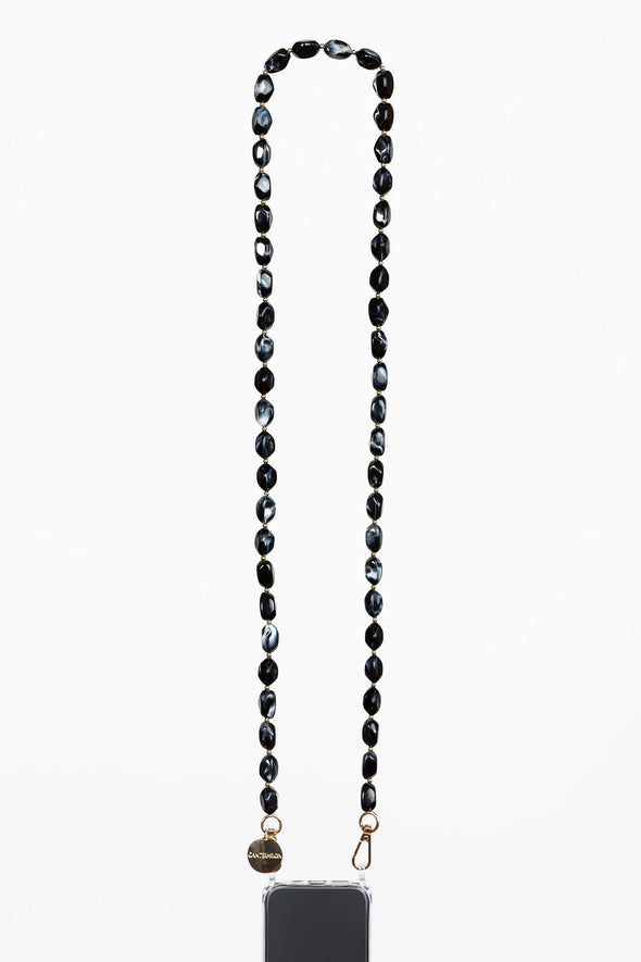 Jane Beaded Phone Chain - Black