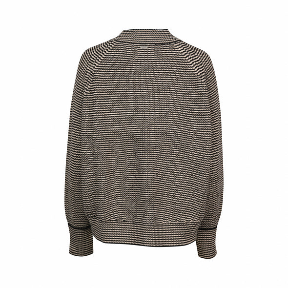 Mia Sweater-Black/Oat