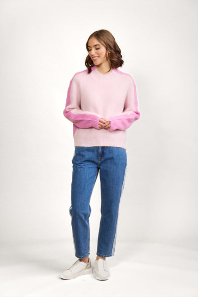 Two Tone Sweater-Candyfloss