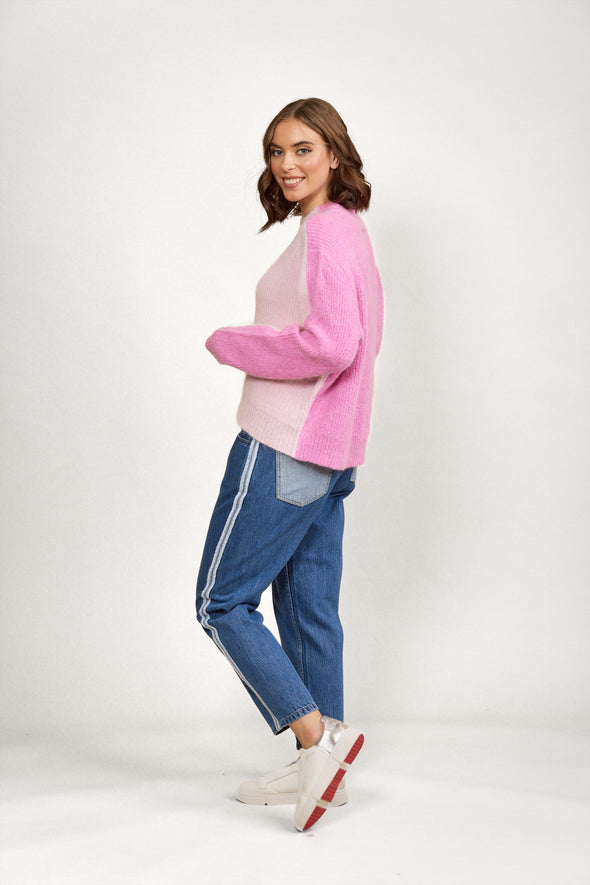 Two Tone Sweater-Candyfloss