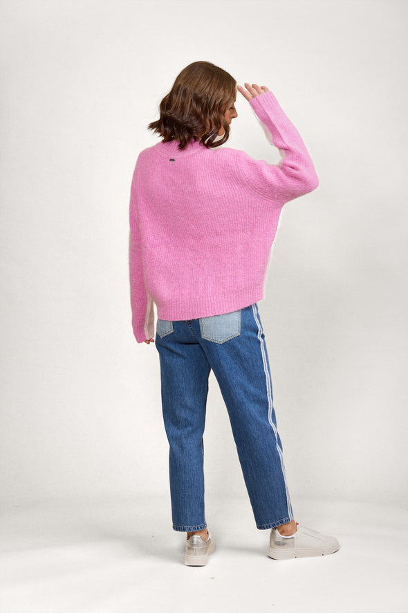 Two Tone Sweater-Candyfloss