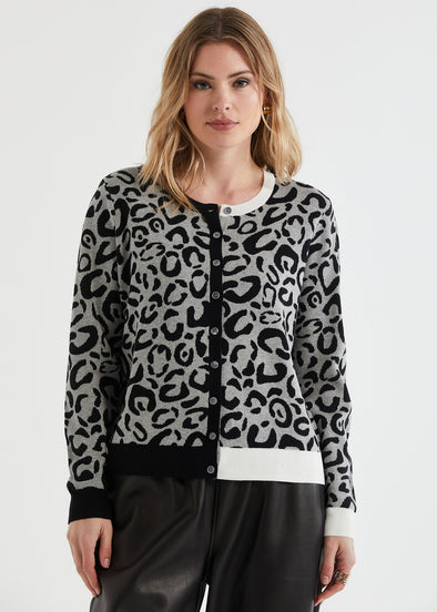 Leopard Cardi