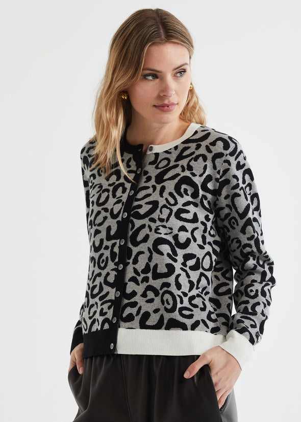 Leopard Cardi