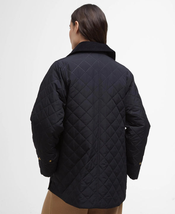 Corrine Quilt Jacket-Black/Ancient