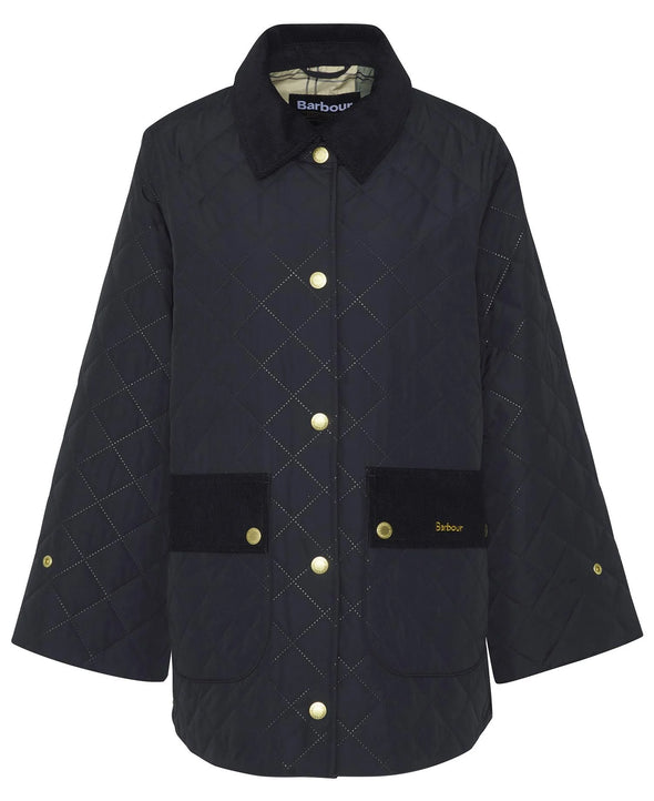 Corrine Quilt Jacket-Black/Ancient